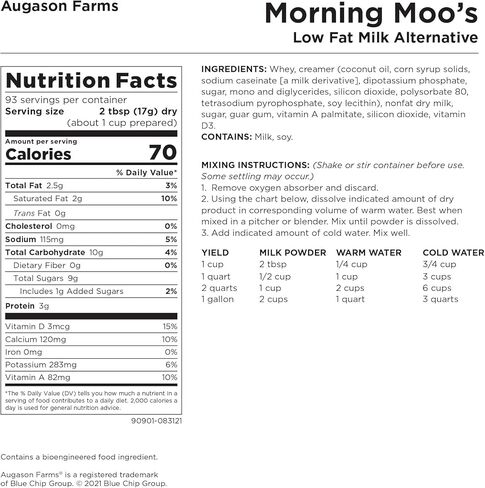 حليب أوغاسون فارمز مورنينج مو قليل الدسم 20 رطل (عبوة من قطعة واحدة) in Kuwait