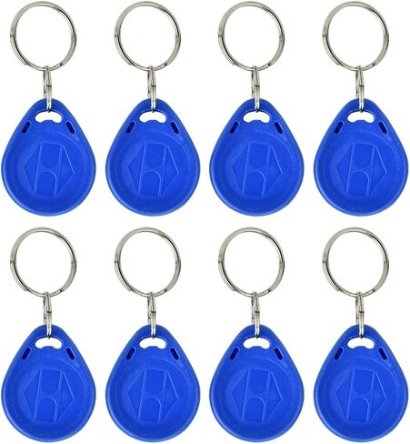 100 قطعة مفاتيح للتحكم في الوصول، سلسلة مفاتيح رمزية لبطاقة RFID EM-ID 125 كيلو هرتز، الاحتفاظ بالبيانات 10 سنوات، لنظام دخول الأمان (بطاقة الهوية) in Kuwait