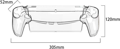 PS5 Portal Controller Skin for Sony PlayStation Portal remote player Handheld Game Console Anti-Slip Protective Cover Case(Transparent) in Saudi Arabia