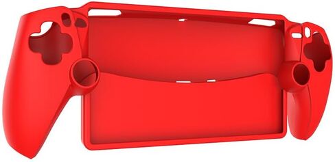 JOYSOG Silicone Cover Skin for Playstation Portal Remote Player Handheld Game Console Anti-Slip Protective Cover Case (red) in Saudi Arabia