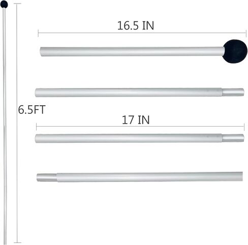 UMARDOO Family Beach Tent Extra Replacement Aluminum Foldable Poles, Portable Telescoping Tent Poles for Awnings Canopy (2pc) in Saudi Arabia