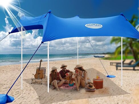 UMARDOO Family Beach Tent Extra Replacement Aluminum Foldable Poles, Portable Telescoping Tent Poles for Awnings Canopy (2pc) in Saudi Arabia