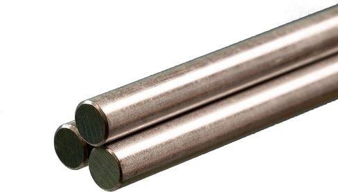 K&S Precision Metals 7142 Round Stainless Steel Rod: 5/16" OD x 36" Long, 3 Pieces, Made in USA in Kuwait