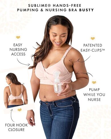 Kindred Bravely 2-Pack Hands Free Pumping Bra Bundle (Beige and Pink, Medium-Busty) in Saudi Arabia