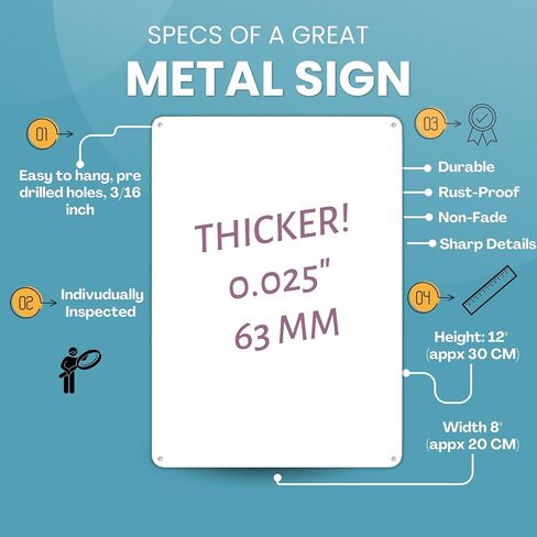 20 PC Sublimation Metal Sign Blanks - 8x12 Inch Sublimation Aluminum Signs Blank Plaques, Thicker: 0.025 Inch, Sublimation Photo Blanks in Saudi Arabia