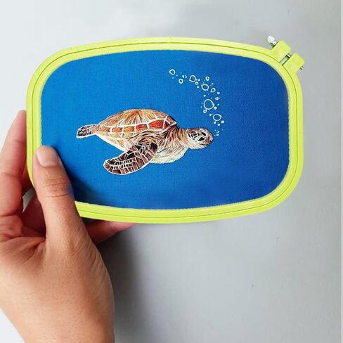 5 Size Colorful Embroidery Hoop Rectangle Square Embroidery Frame Cross Stitch Hoop Sewing Tool for Art Craft Handy Sewing (Multicolor),LAMXD Embroidery Hoop in Saudi Arabia