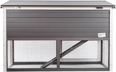 New Age Pet ECOFLEX® Columbia Easy to Clean Rabbit Hutch in Grey in Saudi Arabia
