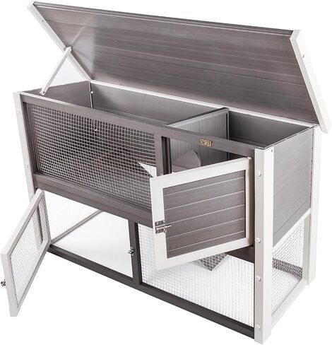 New Age Pet ECOFLEX® Columbia قفص أرنب سهل التنظيف باللون الرمادي in Kuwait