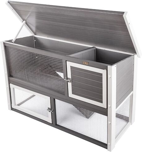 New Age Pet ECOFLEX® Columbia قفص أرنب سهل التنظيف باللون الرمادي in Kuwait