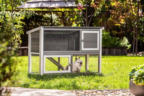 New Age Pet ECOFLEX® Columbia قفص أرنب سهل التنظيف باللون الرمادي in Kuwait