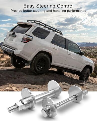 Front Camber Adjustment Bolts Toe Alignment Plates Fit for Toyota 4Runner 2003-2009 FJ Cruiser 2007-2010 Tacoma 2005-2016, Lower Control Arm Bolts Kit Replace 48409-60020 48190-60020 in Saudi Arabia