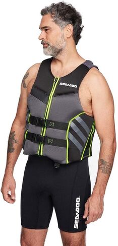 Sea-Doo Men's Airflow Life Jacket Ecoprene (Black) 285938 in Saudi Arabia