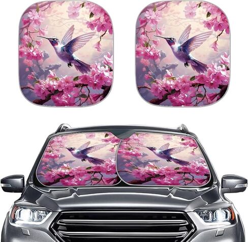 Yruonazao Black Cat Car Windshield Sun Shade 2 Pieces Portable Windshield Sun Shade Space Sun Shield Automotive Interior Sun Protection Protect Your Car Block The Sunlight in Saudi Arabia