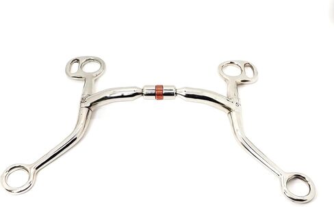 EQI Stainless Steel Tom Thumb Snaffle Horse Bit with Copper Infused SS Roller Mouth in Saudi Arabia