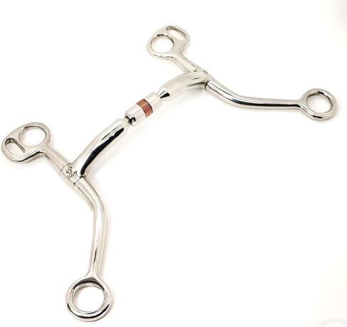 EQI Stainless Steel Tom Thumb Snaffle Horse Bit with Copper Infused SS Roller Mouth in Saudi Arabia