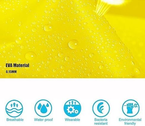 Aoyinfe Rain Ponchos Raincoats for Kids, Reusable Portable Emergency with Hood Outdoor in Saudi Arabia