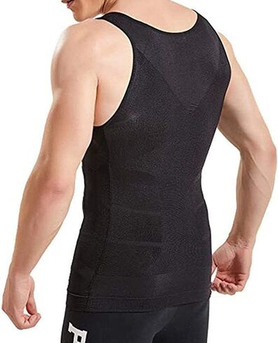 قمصان ضغط Aptoco للرجال للتخسيس، قميص داخلي للرجال مشكل الجسم Abs Slim Tank Top للرجال التثدي in Saudi Arabia