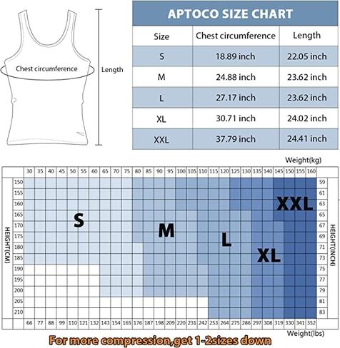 قمصان ضغط Aptoco للرجال للتخسيس، قميص داخلي للرجال مشكل الجسم Abs Slim Tank Top للرجال التثدي in Saudi Arabia