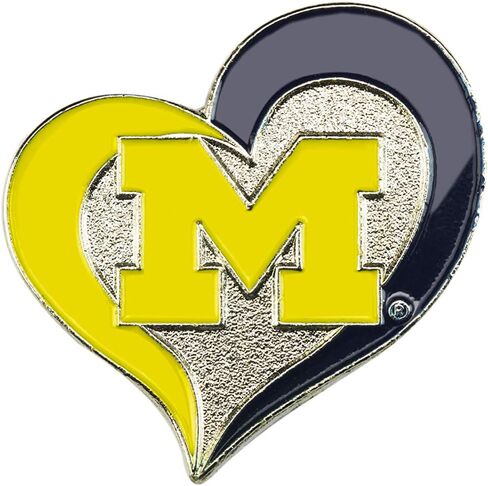 aminco NCAA unisex-adult Swirl Heart Pin in Saudi Arabia