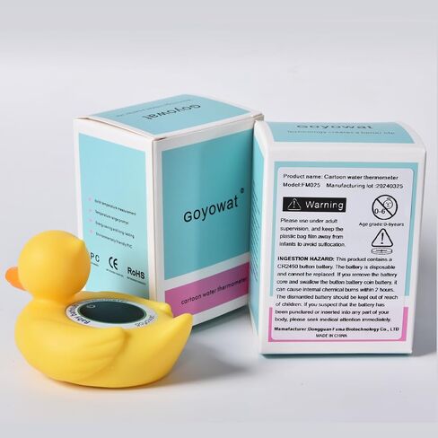 Baby Bath Thermometer,Newborn Swimming Safety Toy Thermometer,Bathtub Water Thermometer,Duck Baby Temperature Warning,Tub Floating Toy,LED Display Warning, in Saudi Arabia