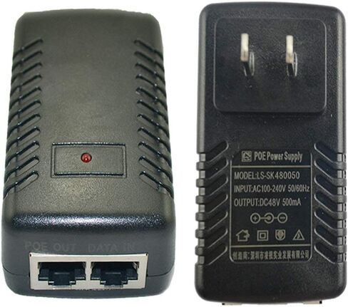 Jeirdus 4-Pack 48V 0.5A الطاقة السلبية عبر إيثرنت مزود الطاقة PoE حاقن محول إيثرنت مع قابس الحائط IEEE 802.3af متوافق مع 10/100 ميجابت في الثانية لكاميرات IP وAP وغيرها من الأجهزة المختلفة in Kuwait