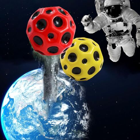 كرة الفضاء IAUUR، كرة ارتداد عالية للغاية، كرة فضاء عالية الارتداد 2.7 بوصة، تحسين التنسيق بين اليد والعين، سهلة الإمساك والالتقاط مثالية للكرات الحسية للأطفال in Kuwait