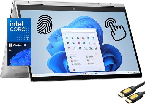 كمبيوتر محمول HP Envy 2 في 1، شاشة لمس FHD مقاس 14 بوصة، Intel 10-Cores 7-150U (حتى 5.4 جيجا هرتز)، ذاكرة الوصول العشوائي 16 جيجابايت، 512 جيجابايت PCIe SSD، قارئ FP، لوحة مفاتيح بإضاءة خلفية، WiFi 6E، كاميرا ويب، USB-C ، HDMI، كابل SPS HDMI، ويندوز 11 بر in Saudi Arabia