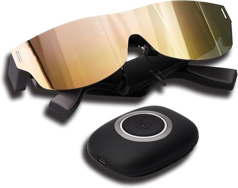 TQSKY AR Glasses with Colorful & Stylish Lenses, Augmented Reality Smart Glasses, Dynamic Stereo Sound, Portable Massive 1080P Video Display Virtual Theater, Watch and Game on PC/Android/iOS/Consoles in Kuwait