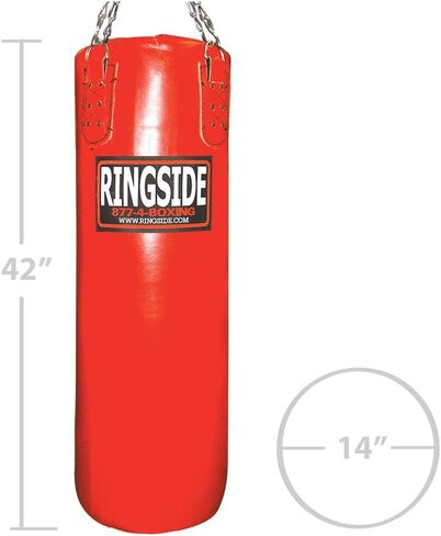 حقيبة ملاكمة جلدية ثقيلة بوزن 100 رطل من Ringside (مملوءة) in Saudi Arabia
