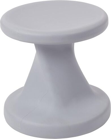 ECR4Kids Twist Wobble Stool، ارتفاع المقعد 14 بوصة، مقاعد نشطة، رمادي فاتح in Saudi Arabia
