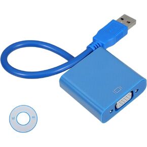 Housoutil USB to Vga Adapter Converter USB to Vga Cable for Monitor External Display Adapter Clone Extend Desktop Compatible in Kuwait