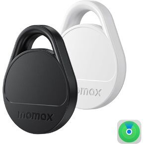 Momax Air Tracker Tags 4 Pack, [Apple MFi Certified], Replaceable Battery Bluetooth Tracker Compatible with Apple Find My (iOS Only), DIY Stickers, Item Finder Smart Tag for Keys, Wallet, Luggage in Saudi Arabia