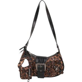 SweatyRocks Women's Cheetah Leopard Print Clutch Buckle PU Leather Y2K Shoulder Handbags in Saudi Arabia