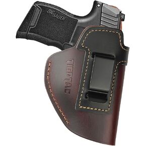 IWB Leather Holster for Glock 17 19 42 43 43X Taurus G2C G3 G3C & M&P Shield 9mm EZ fits Sig P365 P230 & LCP/LC9S/Security 9 & Hellcat XDS in Saudi Arabia