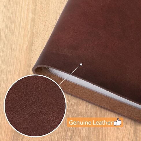 Photo Album 4x6 200 Photos, Genuine Leather Photo Albums with Writing Space with 30 Writing Paper, Travel Family Wedding Kids Graduation Ultrasound Baby Picture Album Scrapbook Photo Album（Flowers） in Saudi Arabia