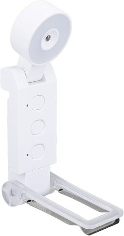 مشبك/حامل قابل للطي من Bewinner على ضوء LED للكتب ومؤقت للعناية بالعين، ضوء قراءة USB قابل لإعادة الشحن للسفر (أسود) in Saudi Arabia