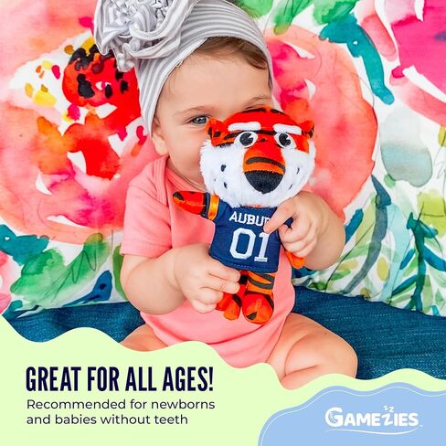 Gamezies Baby Boy and Girl Silicone The Oregon Duck، لهاية جامعة أوريغون مع تميمة جامعية قابلة للإزالة، لعبة قطيفة قابلة للغسل تم اختبارها من قبل CPSIA، خالية من BPA من 0 إلى 6 أشهر in Kuwait