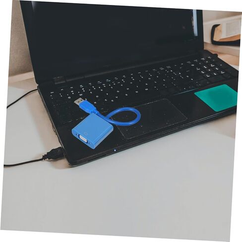 Housoutil USB to Vga Adapter Converter USB to Vga Cable for Monitor External Display Adapter Clone Extend Desktop Compatible in Kuwait