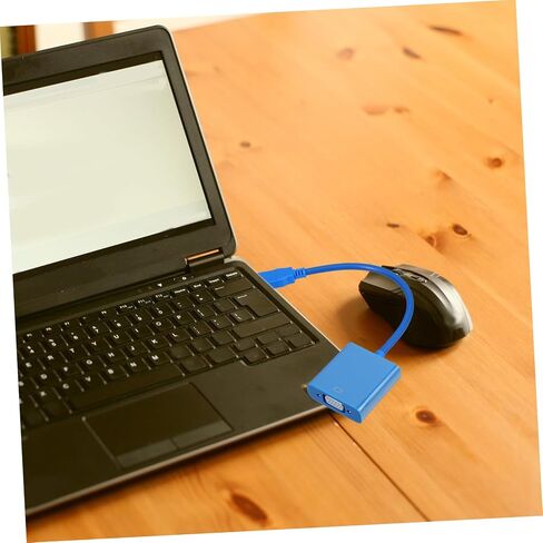 Housoutil USB to Vga Adapter Converter USB to Vga Cable for Monitor External Display Adapter Clone Extend Desktop Compatible in Kuwait