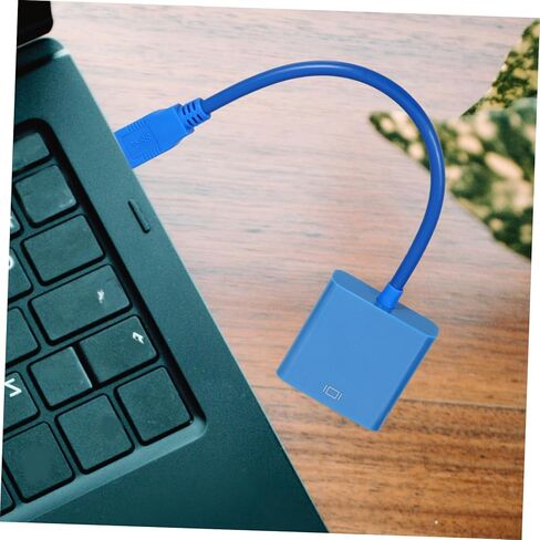 Housoutil USB to Vga Adapter Converter USB to Vga Cable for Monitor External Display Adapter Clone Extend Desktop Compatible in Kuwait