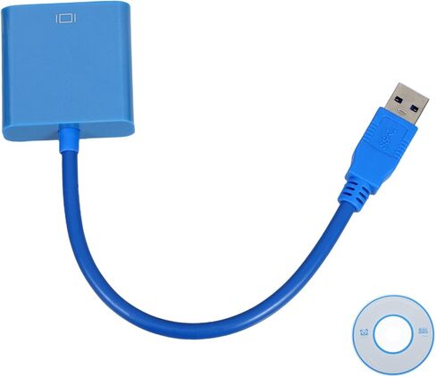 ARTIBETTER USB إلى كابل محول محول عرض الفيديو الخارجي لإعداد الشاشة المزدوجة يدعم سهولة والتشغيل لا حاجة إلى طاقة خارجية in Kuwait