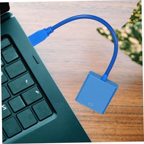 TEHAUX USB إلى Vga كابل محول محول فيديو خارجي للشاشة USB إلى محول Vga دعم متعدد العرض سهل الاستخدام in Kuwait