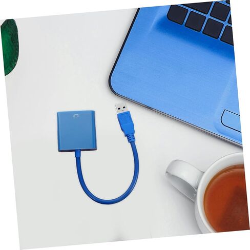 TEHAUX USB إلى Vga كابل محول محول فيديو خارجي للشاشة USB إلى محول Vga دعم متعدد العرض سهل الاستخدام in Kuwait