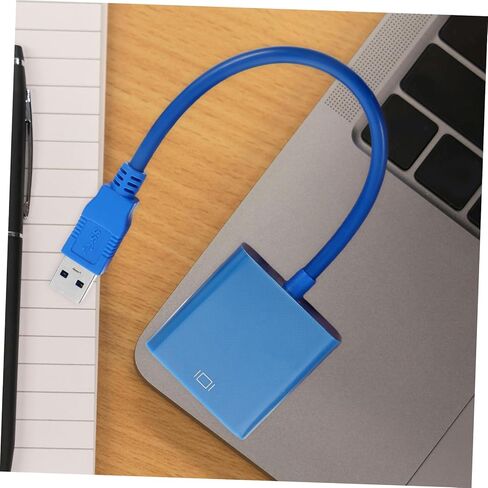 TEHAUX USB إلى Vga كابل محول محول فيديو خارجي للشاشة USB إلى محول Vga دعم متعدد العرض سهل الاستخدام in Kuwait
