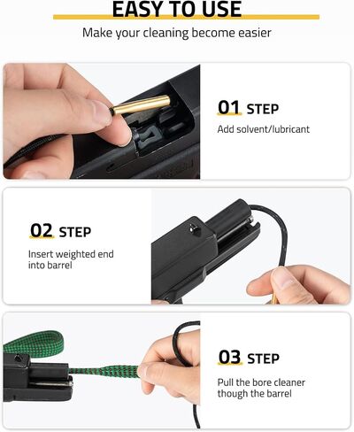 CVLIFE Gun Cleaning Kit for 9mm .223/5.56mm .38 .357 12GA, Gun Cleaning Mat with Brushes, Picks, Swabs, Patches, Oil Bottle, Gun Cleaning Supplies for Multiple Calibers in Saudi Arabia