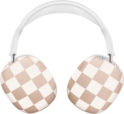 VELVET CAVIAR Case Cover for AirPods Max Headphones | Cute Protective Design (Nude Vibe Checkered) in Saudi Arabia
