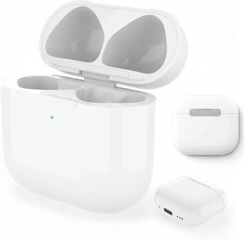 حافظة شحن لاسلكية متوافقة مع AirPods 4th (USB-C) | استبدال علبة الشاحن | مع زر مزامنة الاقتران بالبلوتوث | لا يوجد ايربود الرابع in Kuwait
