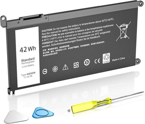 استبدال بطارية الكمبيوتر المحمول XOUBZ WDX0R 42W لجهاز Dell Inspiron 13 15 5000 7000 Series 5565 5567 5570 5578 7560 7570 7573 7579 5368 Latitude 3490 3590 3340 3400 3390 3500 Vostro 5468 5568 P69G 3CRH3 in Kuwait
