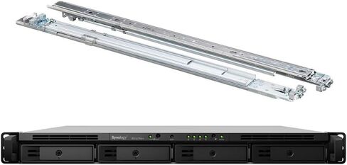 Synology RackStation RS1619xs+ NAS Server with Xeon 2.2GHz CPU, 64GB Memory, 32TB SSD Storage, 2TB M.2 NVMe SSD, 4 x 1GbE LAN Ports, DSM Operating System Bundle with Rail kit in Saudi Arabia