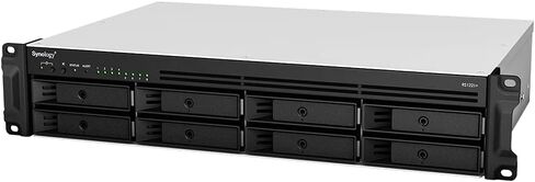 Synology RackStation RS1221+ حزمة خادم NAS مثبتة على حامل مع مجموعة السكك الحديدية، وحدة المعالجة المركزية Ryzen، ذاكرة 32 جيجابايت، تخزين SSD 16 تيرابايت، نظام تشغيل DSM، جاهز لاستهداف iSCSI in Saudi Arabia